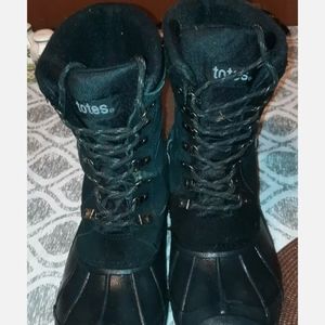 Men's Totes Boots Gloss Black in sz 10 Medium Waterproof